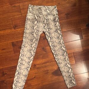 Snakeskin Print Leggings